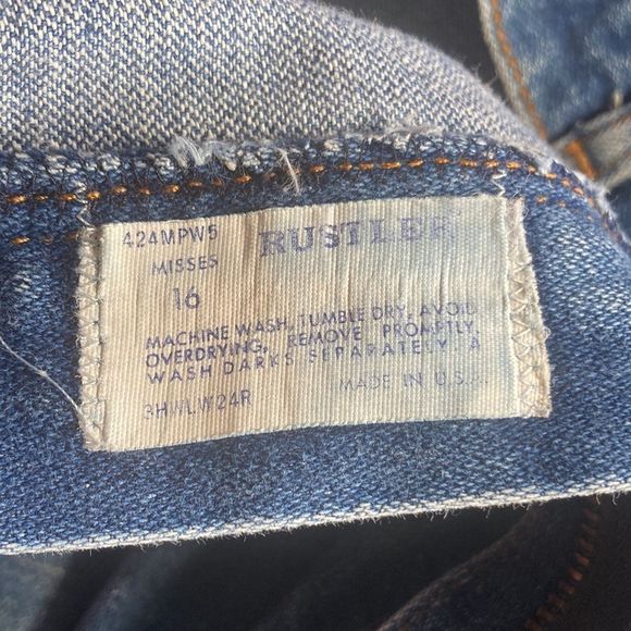 Vintage Women’s Rustler Straight Leg Blue Jeans Size 30x32 - Picture 8 of 15